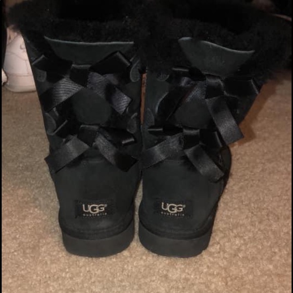 UGG Shoes - Black Bailey Bow Ugg Boots
